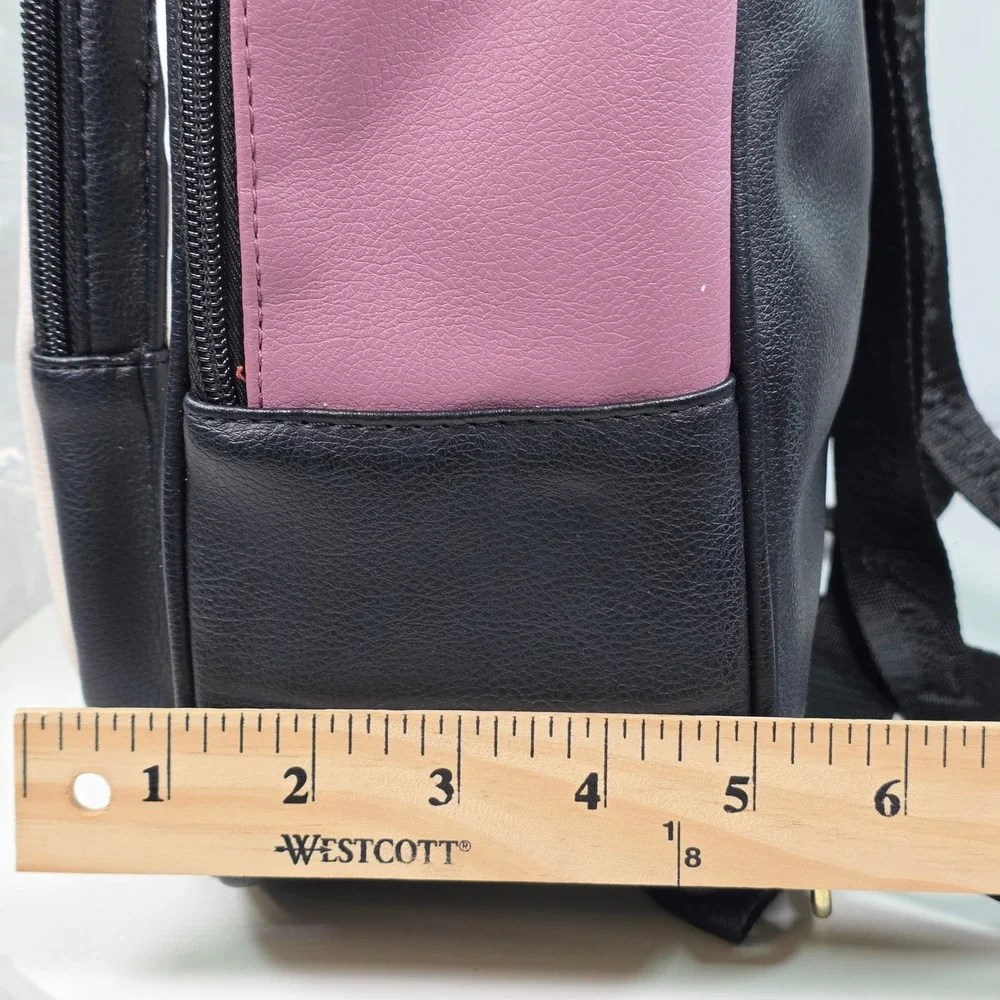 Luv Betsey Johnson French Bulldog‎ Mini Backpack Black White Pink Puppy Dog Bag